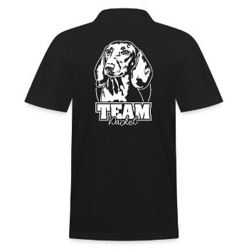 TEAM Teckel Chien Chiens Wilsigns - Polo Homme - noir - Dos - Kai (181cm)