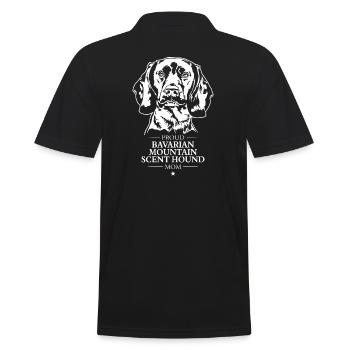 Bavarian Mountain Scent Hound Mom Hunde Wilsigns - Männer Poloshirt - Schwarz - Hinten - Kai (181cm)