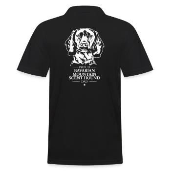 Bavarian Mountain Scent Hound Dad Hunde Wilsigns - Männer Poloshirt - Schwarz - Hinten - Kai (181cm)