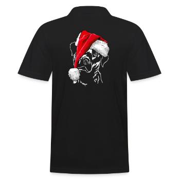LABRADOR Retriever chien de Noël bonnet Wilsigns - Polo Homme - noir - Dos - Kai (181cm)