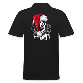 Santa KOOIKERHONDJE Chiens de Noël Wilsigns - Polo Homme - noir - Dos - Kai (181cm)