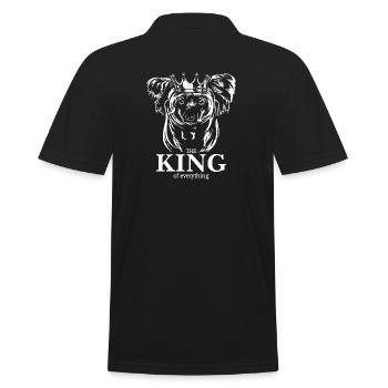 CHIEN À CRÊTE CHINOIS Chien roi disant Wilsigns - Polo Homme - noir - Dos - Kai (181cm)