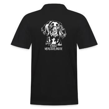 Aimé par un grand chien Münsterlander chiens Wilsigns - Polo Homme - noir - Dos - Kai (181cm)