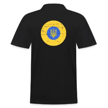 Ukraine Slava Ukraine Kiev - Men's Polo Shirt - black - Back - Kai (181cm)