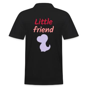 Petit ami (bébé dinosaure) - Polo Homme - noir - Dos - Kai (181cm)