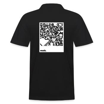 Collection de musique - Polo Homme - noir - Dos - Kai (181cm)
