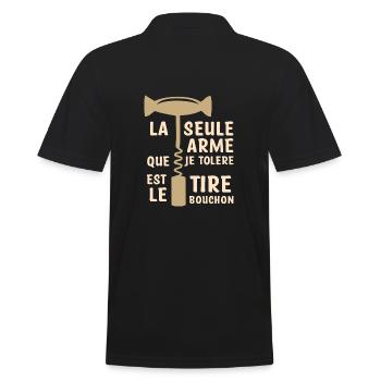 Cuisinier humour - Polo Homme - noir - Dos - Kai (181cm)
