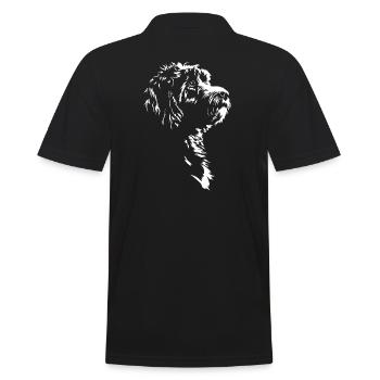 Bernedoodle Silhouette Chien Chien Wilsigns - Polo Homme - noir - Dos - Kai (181cm)