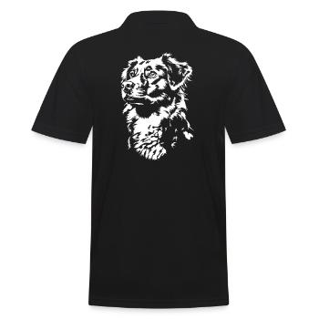 Nouvelle-Écosse Duck Tolling Retriever Portrait Chiens - Polo Homme - noir - Dos - Kai (181cm)