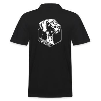 German Shorthaired Pointer Hund Wilsigns Jagdhunde - Männer Poloshirt - Schwarz - Hinten - Kai (181cm)
