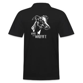 Loved by a Whippet Dog Saying Dogs Wilsigns - Men's Polo Shirt - black - Back - Kai (181cm)