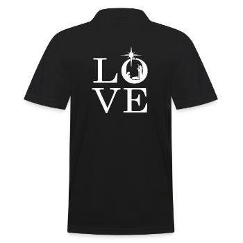 Noël-amour Noël cadeau grippe jeu Jésus - Polo Homme - noir - Dos - Kai (181cm)