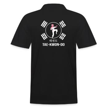 Allkampf Taekwondo TKD Tae-Kwon-Do Fille d’arts martiaux - Polo Homme - noir - Dos - Kai (181cm)