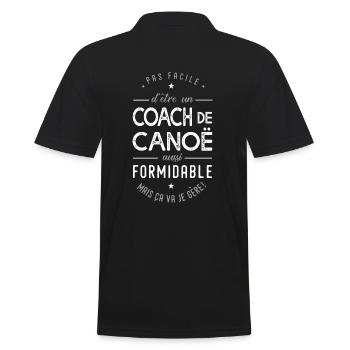 coach Canoë formidable cadeau sport canoe - Polo Homme - noir - Dos - Kai (181cm)