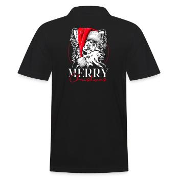Père Noël Chihuahua Joyeux Noël Chiens Wilsigns - Polo Homme - noir - Dos - Kai (181cm)