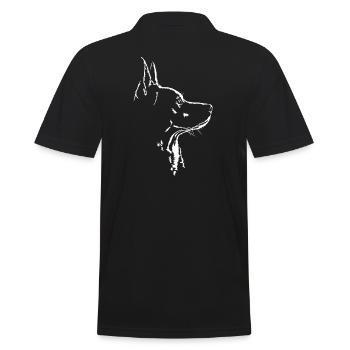 Australian Cattle Dog Hund Hunde Wilsigns - Männer Poloshirt - Schwarz - Hinten - Kai (181cm)