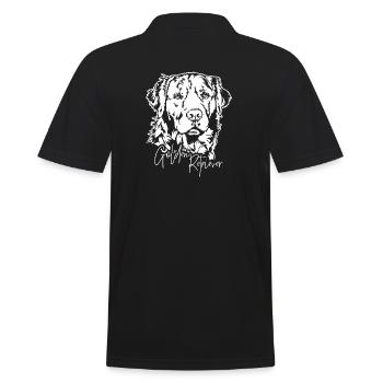 Golden Retriever Portrait Chien Chiens Wilsigns - Polo Homme - noir - Dos - Kai (181cm)