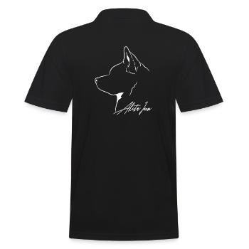 Akita Inu Profil Chiens Chien Wilsigns - Polo Homme - noir - Dos - Kai (181cm)