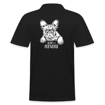 Aimé par un chien Frenchie disant bouledogue Wilsigns - Polo Homme - noir - Dos - Kai (181cm)