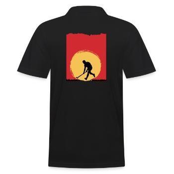 Hockey sur gazon Saison de hockey sur gazon Terrain de hockey - Polo Homme - noir - Dos - Kai (181cm)