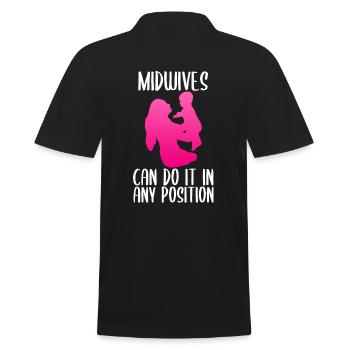 Drôle de sage-femme - Polo Homme - noir - Dos - Kai (181cm)