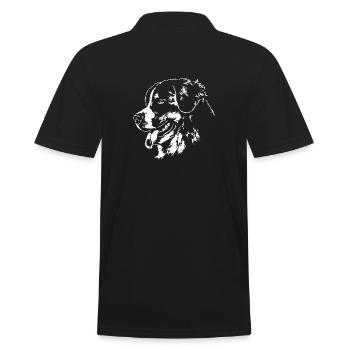 Bouvier Bernois Portrait Chiens Wilsigns - Polo Homme - noir - Dos - Kai (181cm)