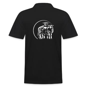 SCHAFE Schaf Sheep Tier Schäfer Wilsigns - Männer Poloshirt - Schwarz - Hinten - Kai (181cm)