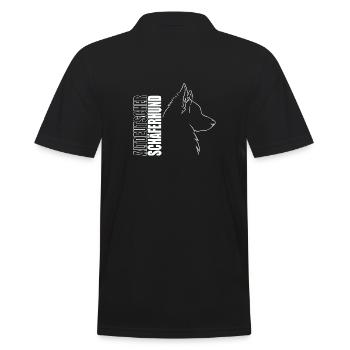 Altdeutscher Schäferhund Profil Hunde Wilsigns - Männer Poloshirt - Schwarz - Hinten - Kai (181cm)