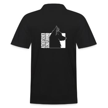 Altdeutscher Schäferhund Profil Hunde Wilsigns - Männer Poloshirt - Schwarz - Hinten - Kai (181cm)