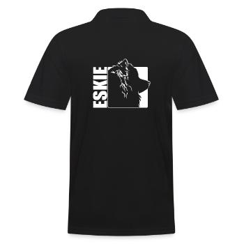 Américain Eskimo Chien Eskie Profil Chiens Wilsigns - Polo Homme - noir - Dos - Kai (181cm)