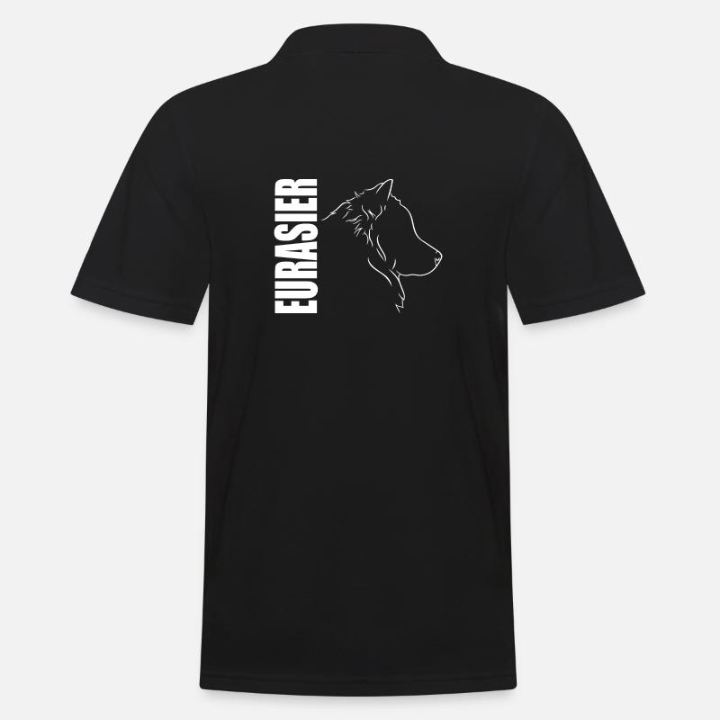 Eurasier Profil Chiens Chiens Wilsigns - Polo Homme - noir
