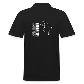 American Eskimo Dog Profil Hunde Wilsigns - Männer Poloshirt - Schwarz - Hinten - Kai (181cm)