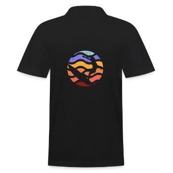 Surfen Strand Surfer Surfen Sommer Meer Liebhaber - Männer Poloshirt - Schwarz - Hinten - Kai (181cm)