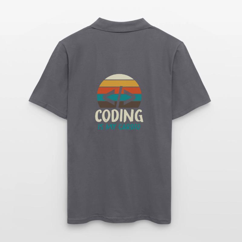Programmer Geek Computer Programming Coder L Men's Polo Shirt