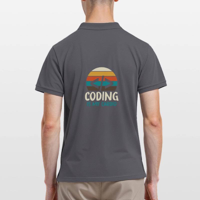 Programmer Geek Computer Programming Coder L Men's Polo Shirt