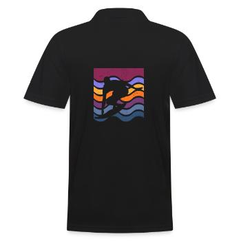 Surfen Strand Surfer Surfen Sommer Meer Liebhaber - Männer Poloshirt - Schwarz - Hinten - Kai (181cm)