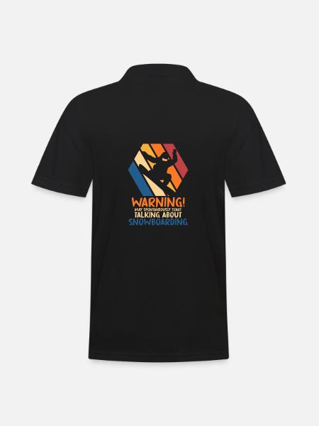 Snowboard Snowboarding Snowboarder Ski lovers - Men's Polo Shirt - black