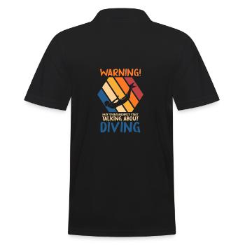 Schwimmen Sport Schwimmbad Schwimmer Schwimmen Lie - Männer Poloshirt - Schwarz - Hinten - Kai (181cm)