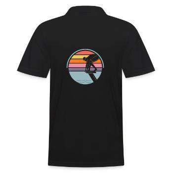 Swimming Sports Swimming pool Swimmers Swimming Lie - Men's Polo Shirt - black - Back - Kai (181cm)
