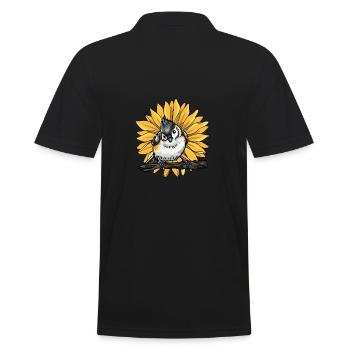 Vogel Vogelbeobachtung Vogel Illustration Tierlieb - Männer Poloshirt - Schwarz - Hinten - Kai (181cm)