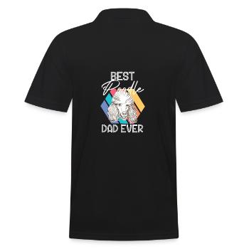 Meilleur caniche Papa Jamais Chiot Chien de compagnie - Polo Homme - noir - Dos - Kai (181cm)