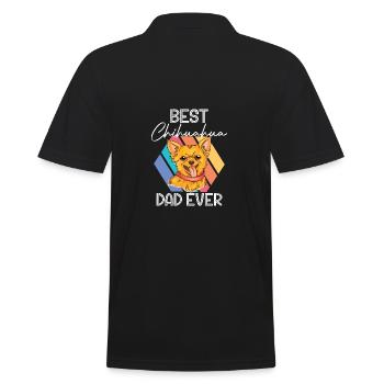 Bester Chihuahua-Papa aller Zeiten Welpe Hundelieb - Männer Poloshirt - Schwarz - Hinten - Kai (181cm)