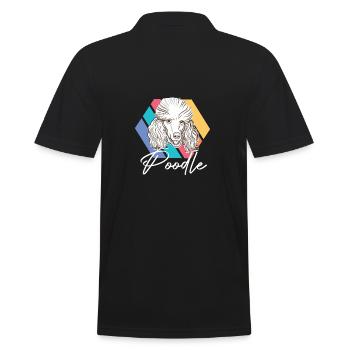 Awesome Pudel Welpe Welpe Haustier Hundeliebhaber - Männer Poloshirt - Schwarz - Hinten - Kai (181cm)