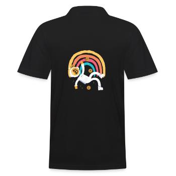Bitcoin Roboter Btc Blockchain Liebhaber Krypto Tr - Männer Poloshirt - Schwarz - Hinten - Kai (181cm)