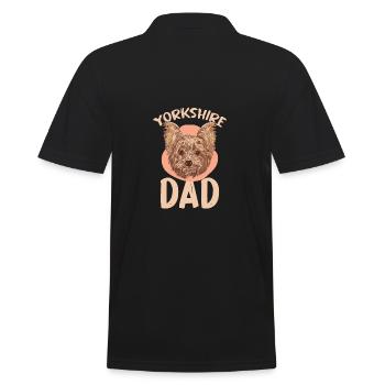 Just A Girl Who Loves Yorkshire Puppy Hundeliebhab - Männer Poloshirt - Schwarz - Hinten - Kai (181cm)