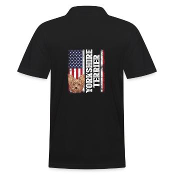 Yorkshire Terrier Welpe Haustier Hundeliebhaber Hu - Männer Poloshirt - Schwarz - Hinten - Kai (181cm)