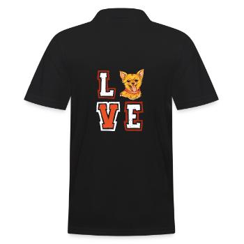 Liebe Rottweiler Welpe Welpe Haustier Hundeliebhab - Männer Poloshirt - Schwarz - Hinten - Kai (181cm)