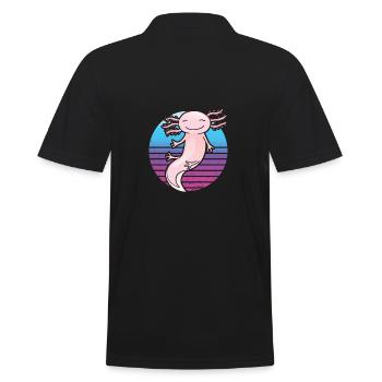 Drôle Axolotl Mignon Kawaii Animal Fun Liebhab - Polo Homme - noir - Dos - Kai (181cm)