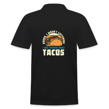 Lustiger Taco Cinco De Mayo Tacos Fun Lovers - Männer Poloshirt - Schwarz - Hinten - Kai (181cm)