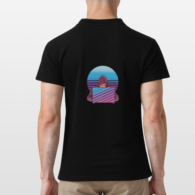 Funny Programmers Debugging Code Nerd Fun Lie Men's Polo Shirt